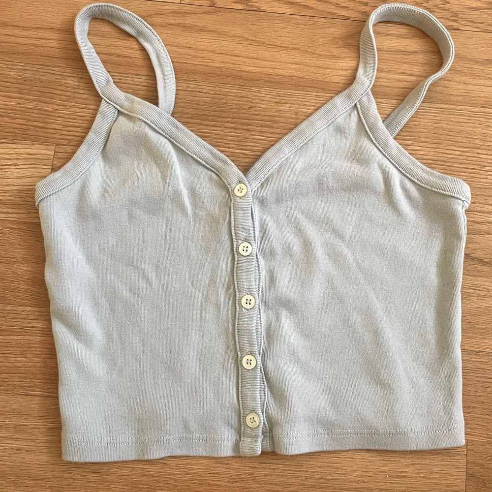Soft Blue Brandy Tank.